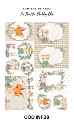 Lámina de Seda de La Tiendita Shabby Chic - INF28