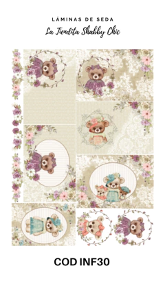 Lámina de Seda de La Tiendita Shabby Chic - INF30