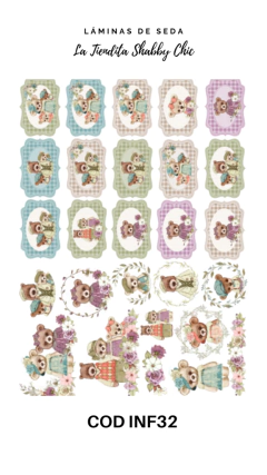 Lámina de Seda de La Tiendita Shabby Chic - INF32