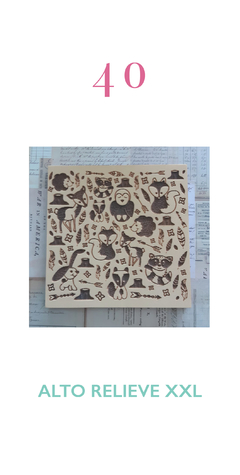 Azul Alto Relieve XXL - 40