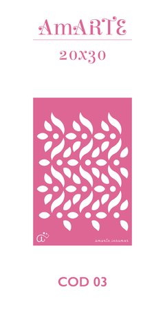 Stencil AmARTE 20x30 - 03 - comprar online
