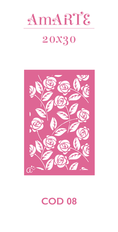 Stencil AmARTE 20x30 - 08 - comprar online