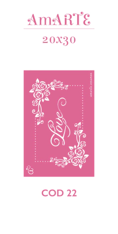 Stencil AmARTE 20x30 - 22