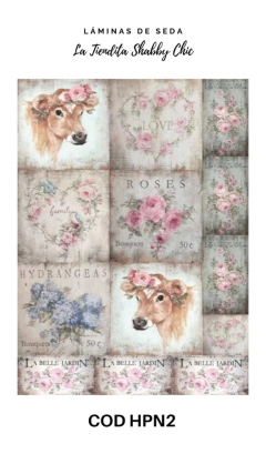 Lámina de Seda de La Tiendita Shabby Chic - HPN2