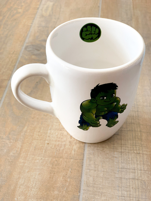 Taza superhéroe HULK BODY WHITE