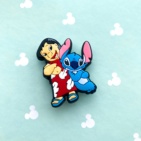 Pin para crocs STITCH Y LILO HAPPY