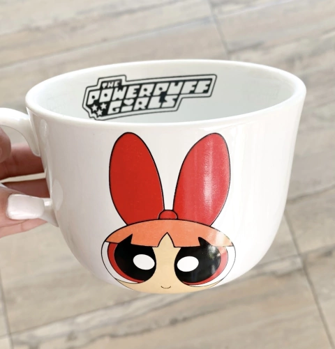 Tazón semicuadrado CHICAS SUPERPODEROSAS BOMBÓN FACE