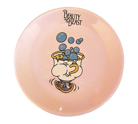 Platito bella y bestia CHIP BURBUJAS ROSE