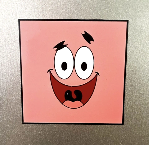 Imán Bob esponja PATRICIO FACE CUADRADO