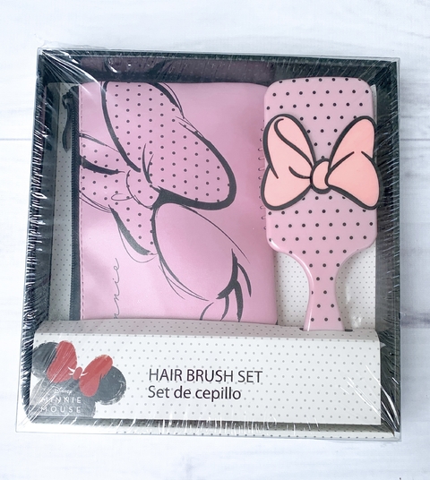 Set HAIR BRUSH MINNIE MOUSE ROSE