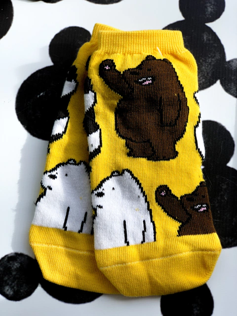 Medias premium OSOS ESCANDALOSOS HI AMARILLO