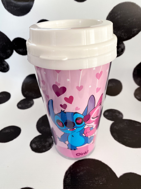 Vaso café STITCH Y SU NOVIA ENAMORADOS