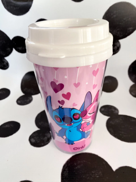 Vaso café STITCH Y SU NOVIA ENAMORADOS