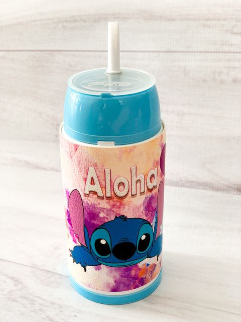 Mate autocebante STITCH ALOHA ROSA