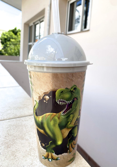 Vaso tapa esfera DINOSAURIO