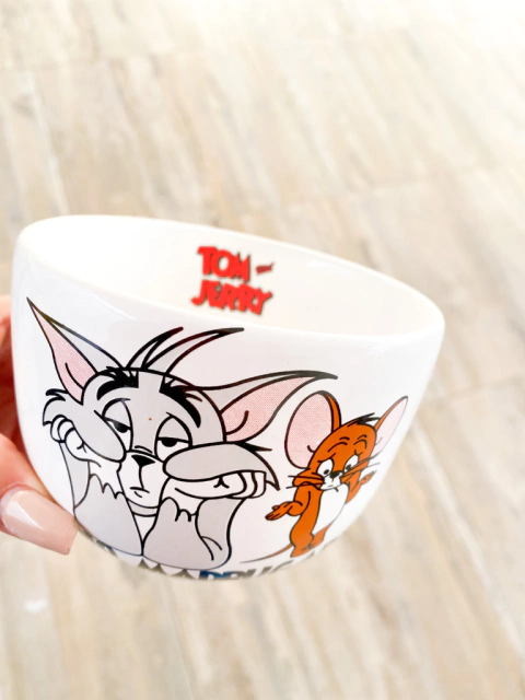 Bowl TOM Y JERRY "ODIO MADRUGAR!"
