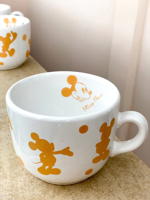 Tazón esbelto MICKEY MOUSE SILUETAS GOLD WHITE TWO