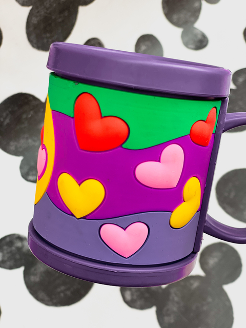 Taza plástica CORAZÓN 3D