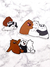 Set x3 stickers OSOS ESCANDALOSOS