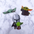 Set x3 stickers star wars YODA