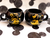 Set de tazas esferas MICKEY Y MINNIE MOUSE LOVE GOLD BLACK