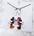 Set de collares acero quirúrgico MICKEY Y MINNIE MOUSE LOVE BESO