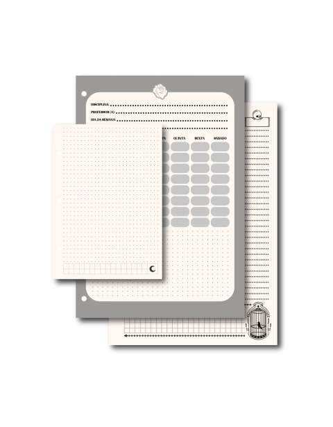 MODELOS 2024 - REFIL para Caderno Argolado Universitário e Bullet Journal - STUDIO 11 - comprar online