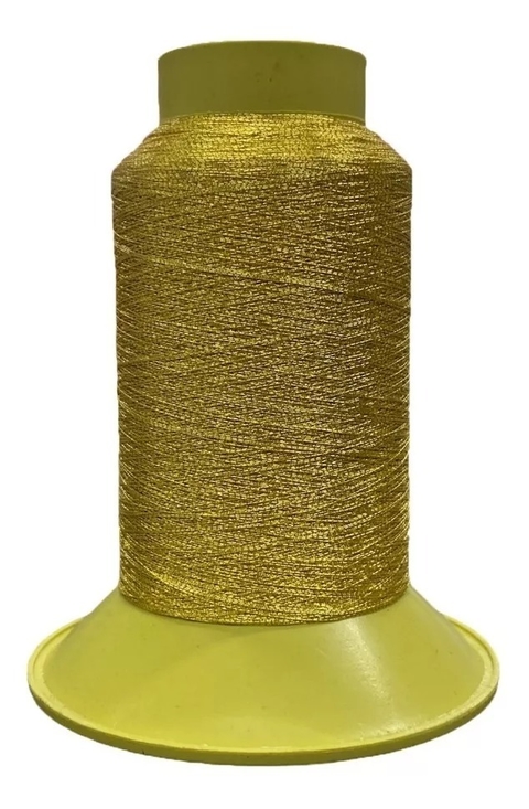 Hilo Para Bordar Lumina Metalizado Dorado 6001