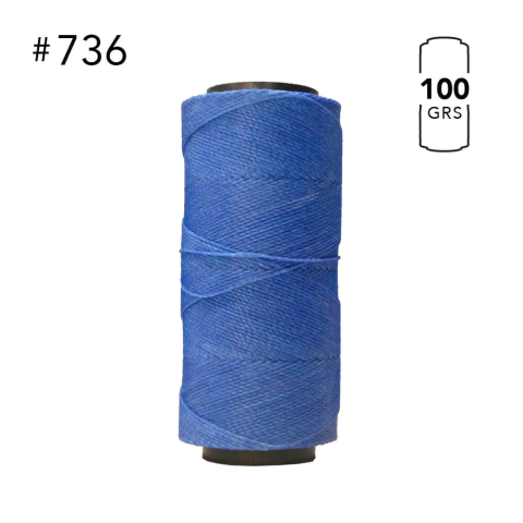 Hilo encerado Settanyl 100g #0736 Azul