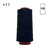 Hilo para coser Xik 120 #0011 Negro