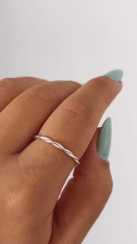 Anel regulável trançado - comprar online