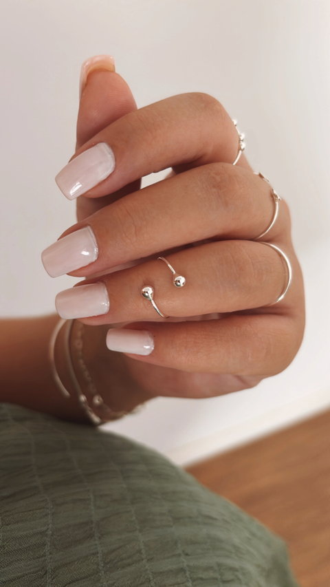 Anel falange bolinhas - comprar online
