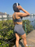 Short curto Fitness Cós alto - grafite - comprar online