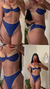 Calcinha Hot Pants Bicolor - Textura Carmel - Marinho/champanhe - Sob encomenda na internet