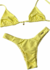 Biquíni Angra Amarelo Manteiga - Top cortininha + calcinha asa delta
