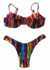 Biquíni Trancoso estampa Crochê colorido - Top meia taça + Calcinha asa delta - comprar online