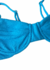 Biquíni Trancoso azul Capri Texturizado - Top meia taça + calcinha asa delta - comprar online