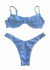 Biquini Trancoso Baby Blue - Top meia taça + calcinha asa delta - comprar online