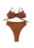 Biquíni Noronha Marrom Cocoa - Meia taça + calcinha hot pants na internet