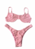 Biquini Trancoso Rosa Ballet - Top meia taça + calcinha asa delta - comprar online