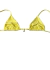 Top cortininha com pingente amarelo manteiga