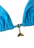 Top Cortininha Azul Capri Com Pingente - comprar online