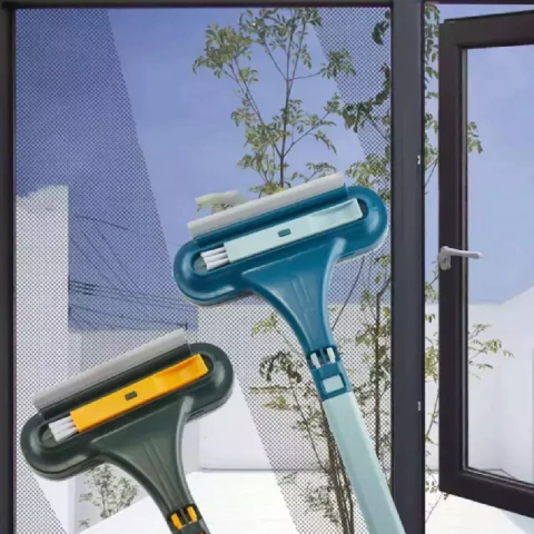 Limpiador Secador Vidrios Cepillo Zócalo Ventana Extensible - comprar online