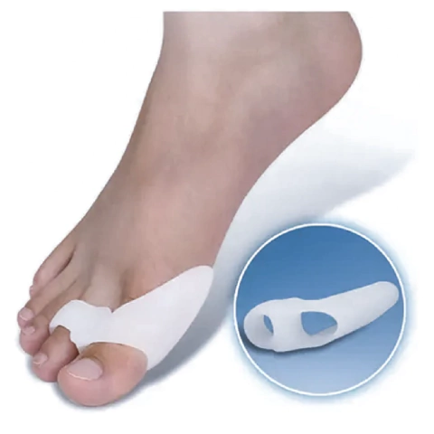 Protector y Separador Doble de Dedo en Silicona Blanda Set X2