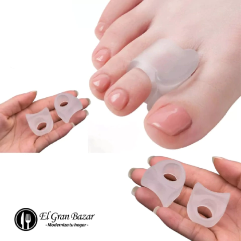 Anillo separador protector para juanetes, dedo martillo o en garra. Alivia dolor, corrige postura y evita rozaduras incómodas
