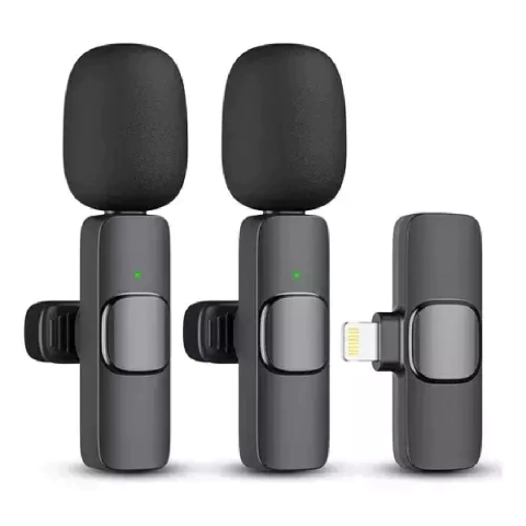 Micrófono Inalámbrico 2 Mic Celular Entrevistas Grabaciones