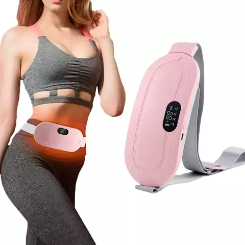 Almohadilla Masajeador Térmica para Alivio de Dolores Menstruales, Calor Relajante con Vibración, Ideal para Cólicos y Malestares Abdominales