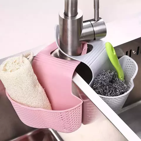 Organizador Escurridor Esponja P/ Canilla Fregadero Colgante