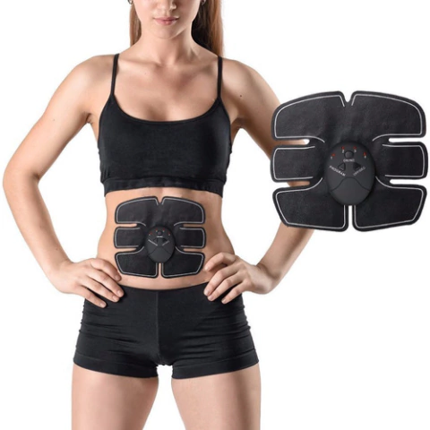 Electrodos abdominales gym estimulador muscular fitness. Ideal para tonificar, fortalecer y entrenar en casa. Modelo New, cómodo y eficaz