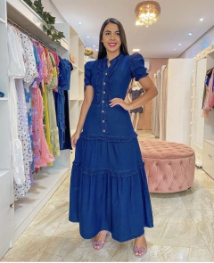 Vestido longo jeans serena